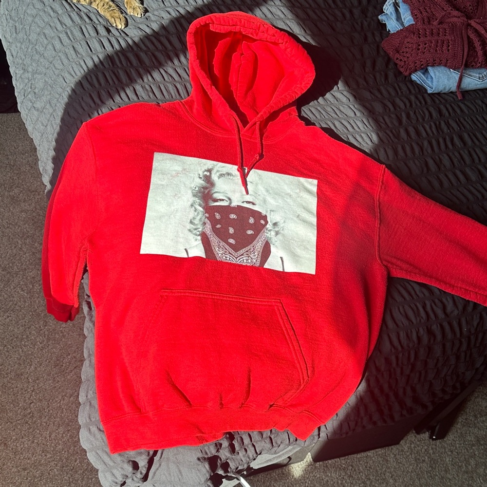 Red Graphic Hoodie